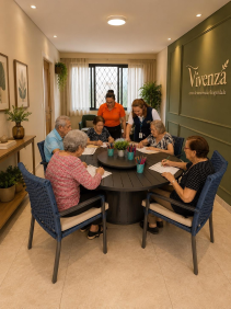Atividade em grupo na Vivenza